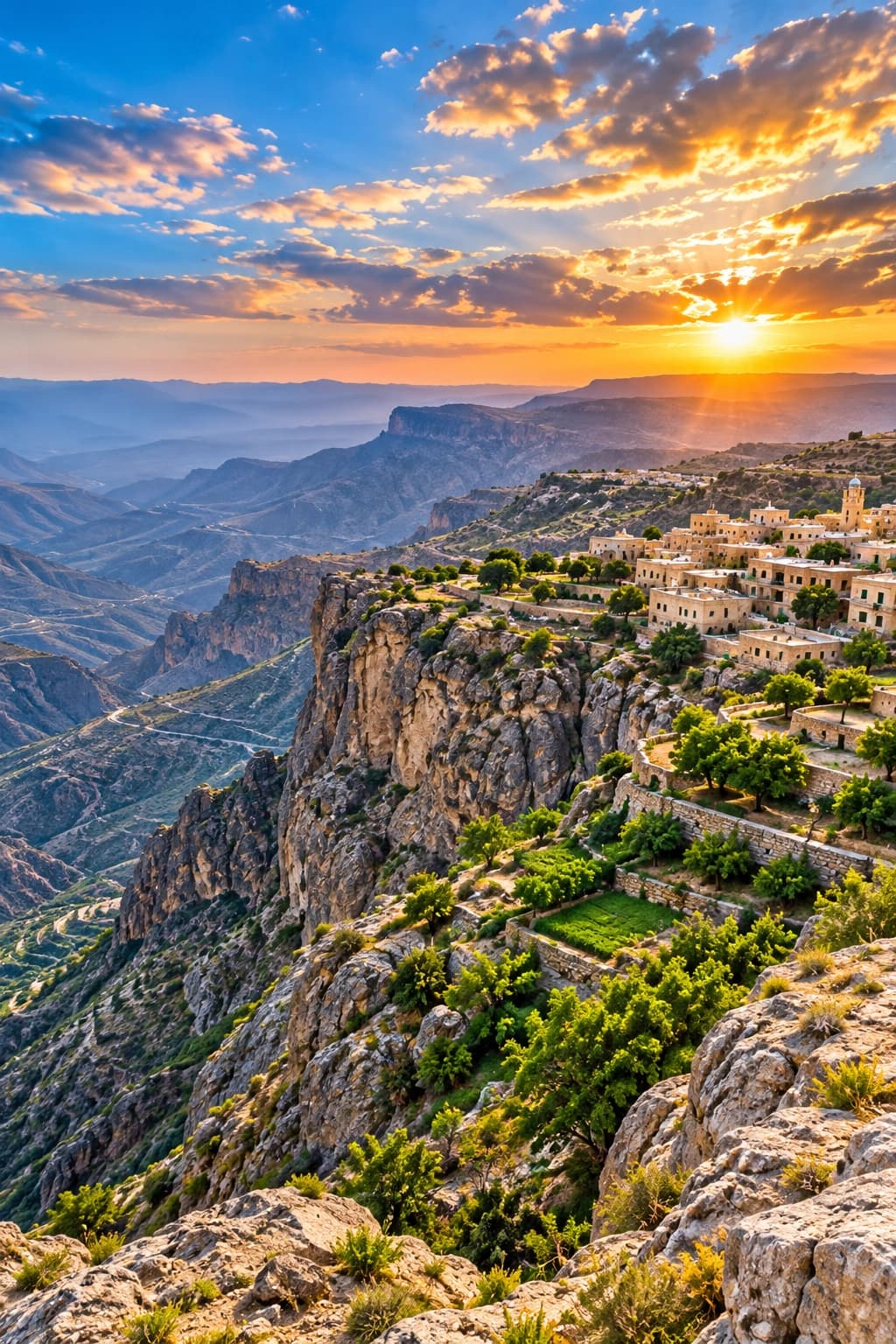 Jabal Akhdar travel and car rental in Oman