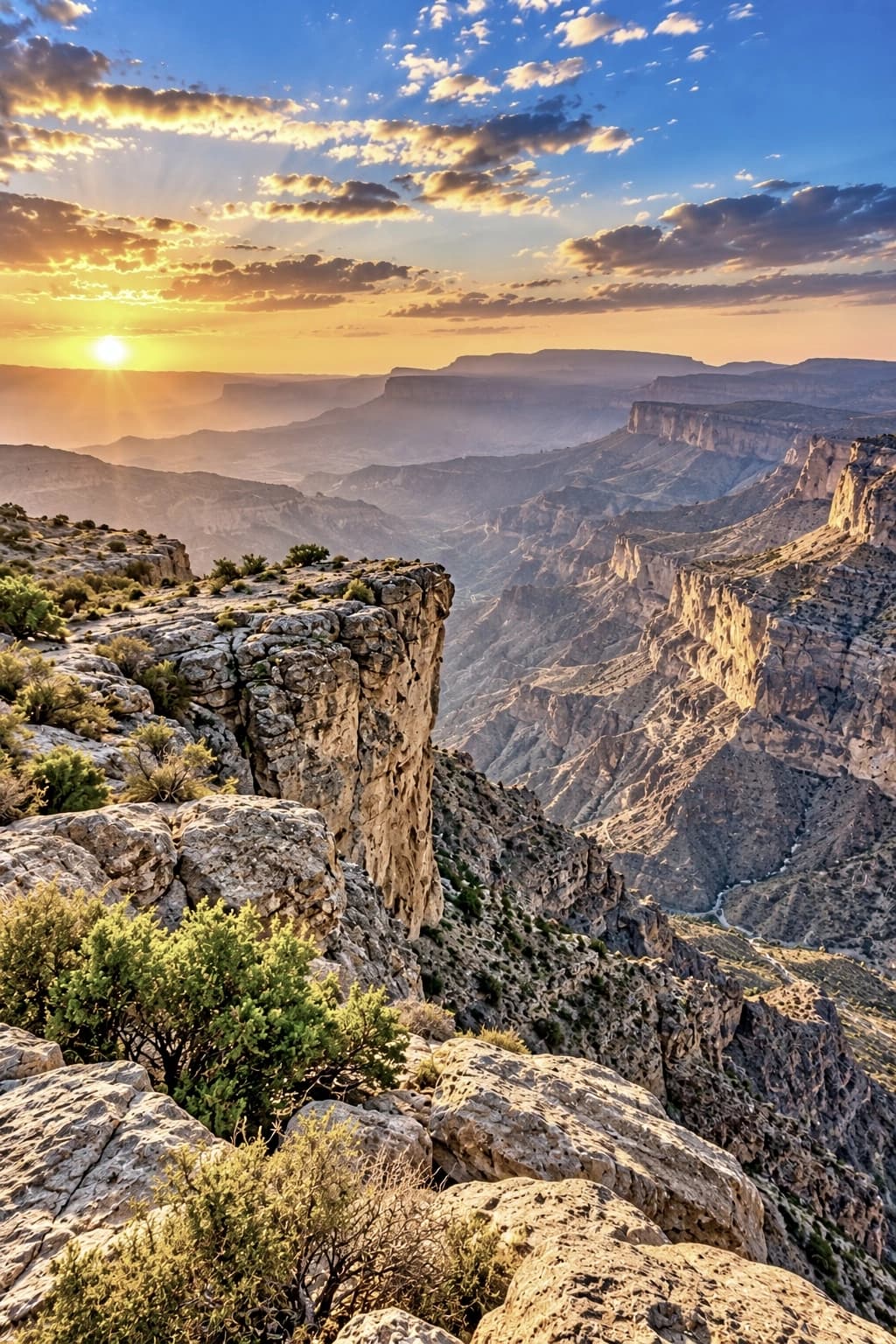 Jabal Shams travel and car rental in Oman